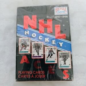 Vtg 90s NHL Hockey Aces Bicycle Playing Cards Wayne Gretzky NEW & SEALED F